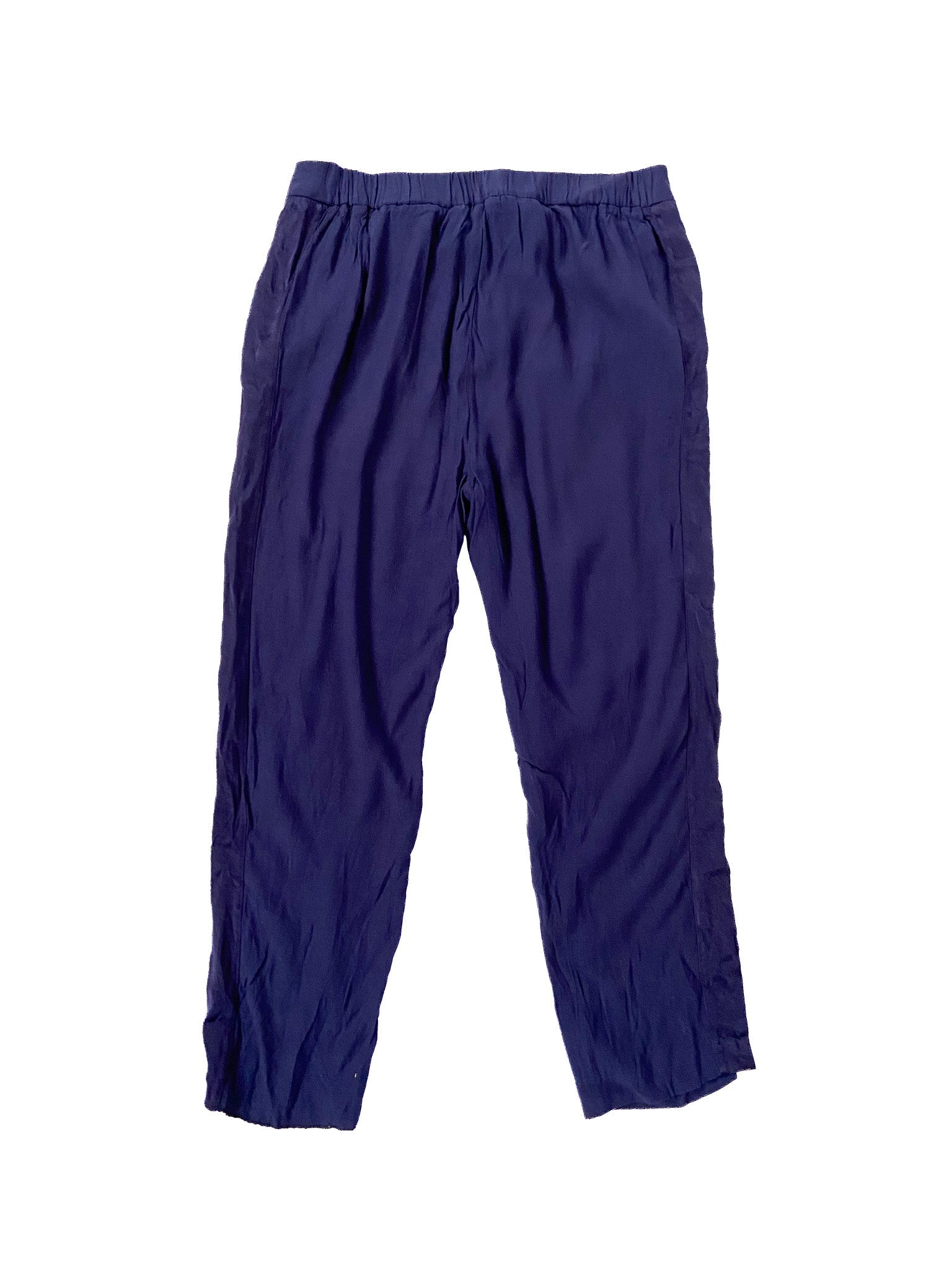 Pantalon marine léger taille élastique taille 14