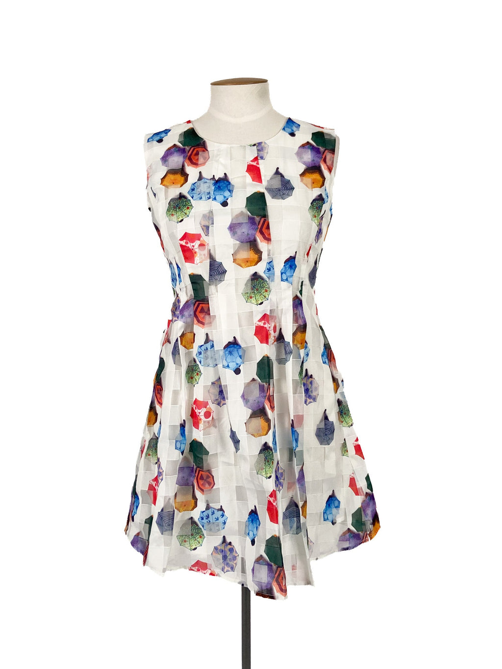 Robe courte sans manches blanche Taille 38 Décontractée Polyester Usage quotidien