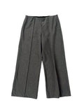 Pantalon ample en mélange de viscose rayé gris, taille 16