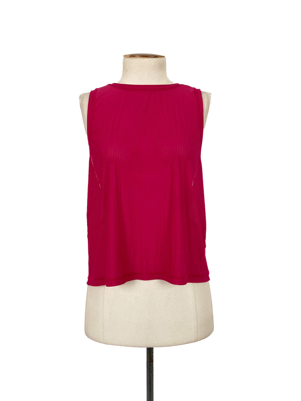 Débardeur de sport sans manches violet, léger, taille L