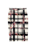 Jupe midi multicolore Taille 38 Mélange coton-élasthanne