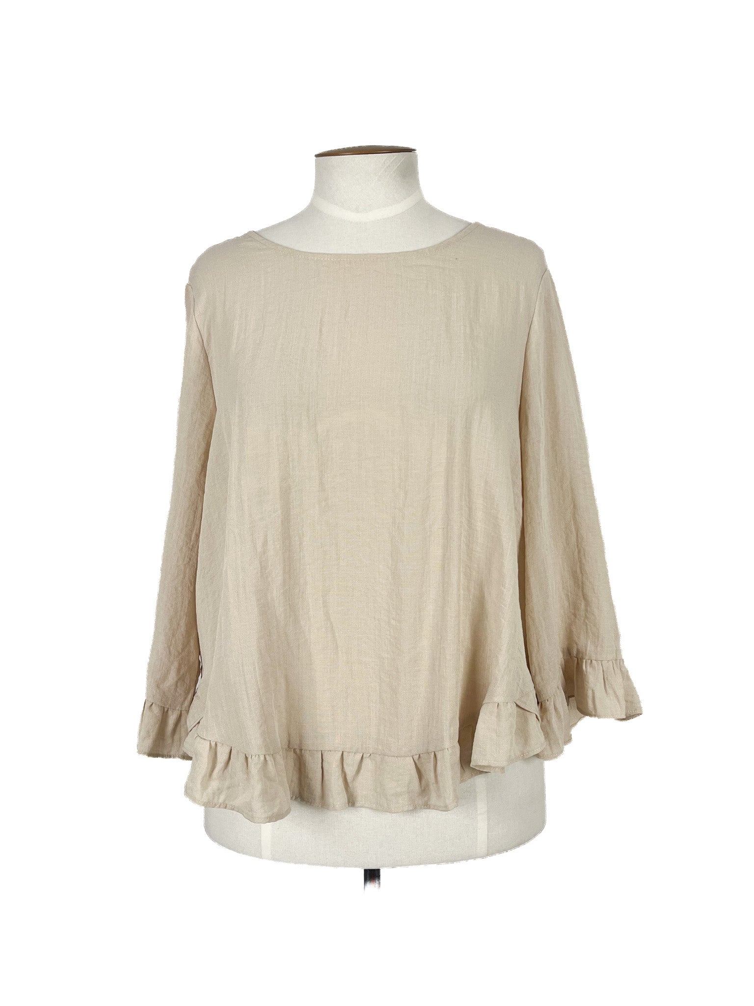 Chemisier beige taille 42