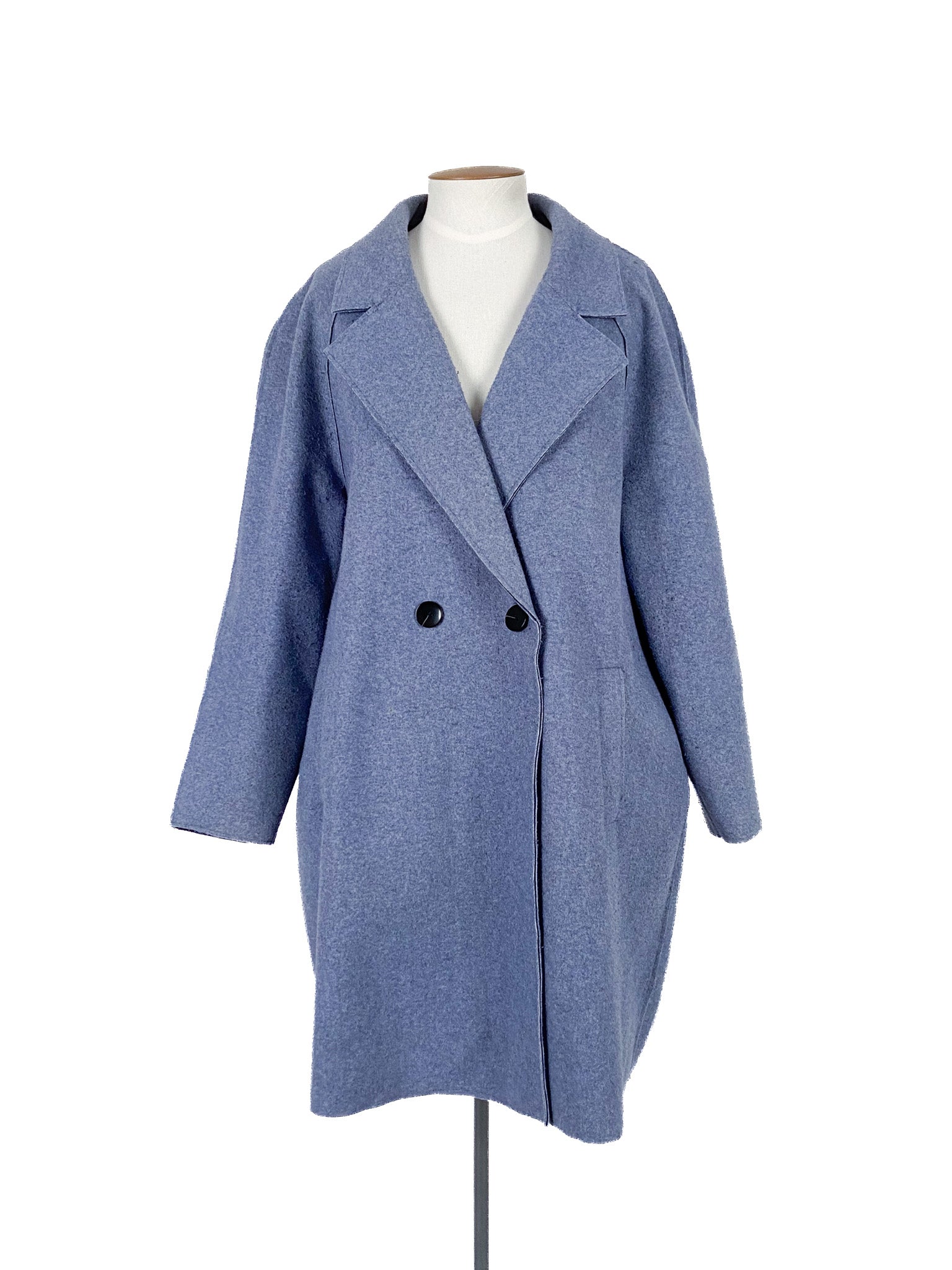 Manteau en polyester à manches longues bleu taille 18 femme