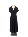 Robe longue noire Taille S Légère Unie Sans manches Femme