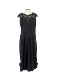 Robe longue sans manches noire taille 22 coupe décontractée