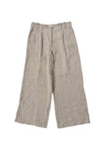 Pantalon large en lin beige taille 40 femme