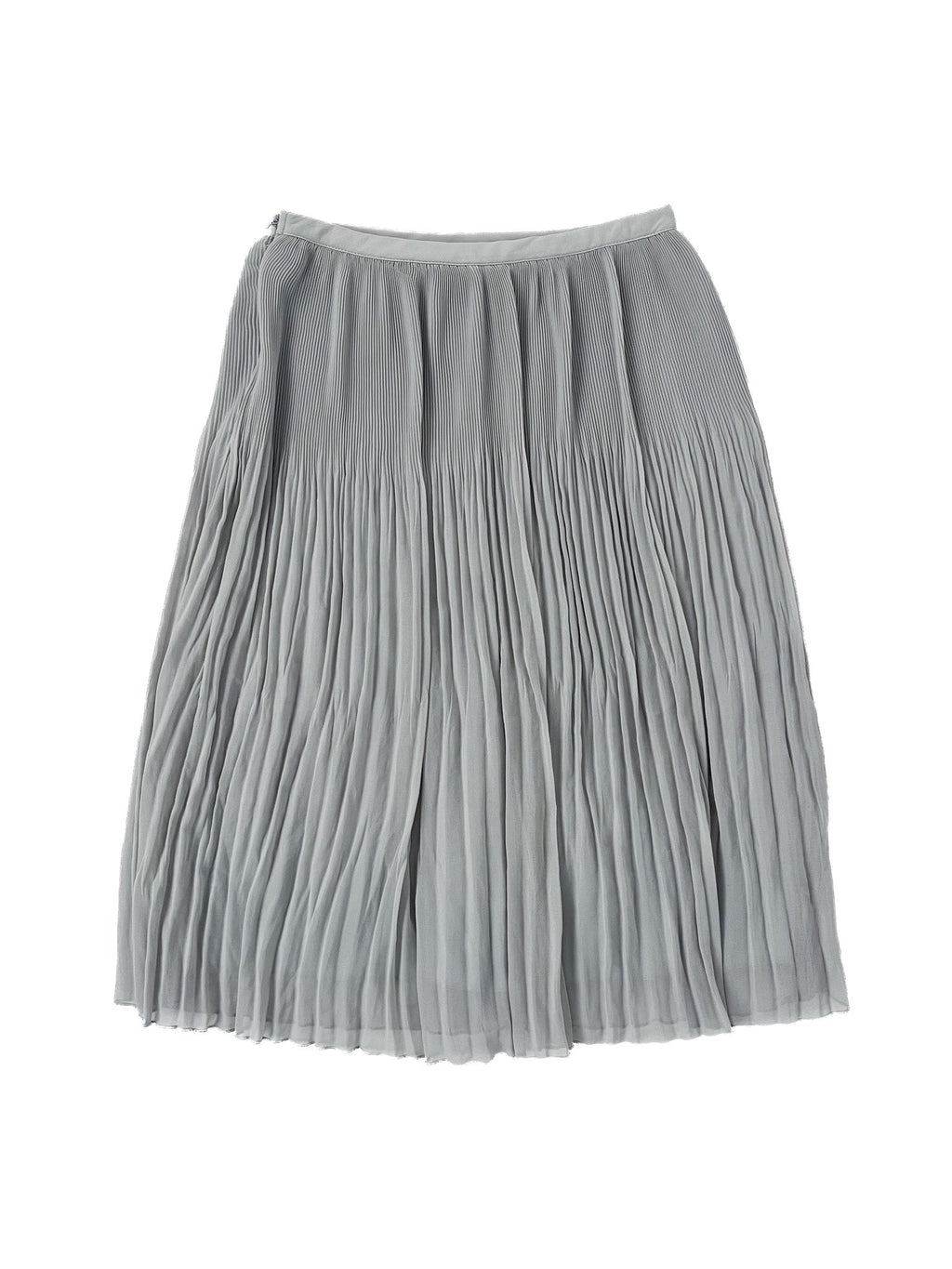 Jupe plissée mi-longue verte Taille XS Polyester léger Femme