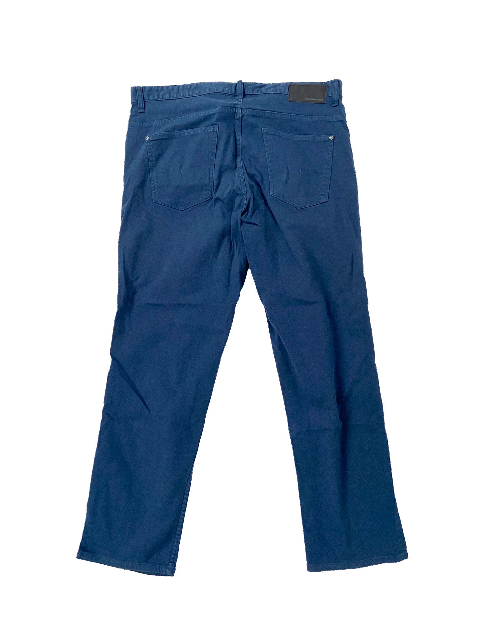 Pantalon marine léger taille élastique taille 14