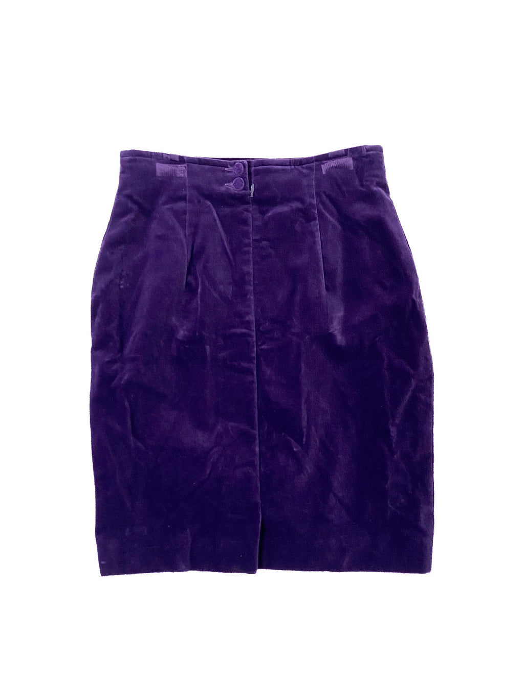 Mini-jupe violette décontractée légère en coton modal taille S