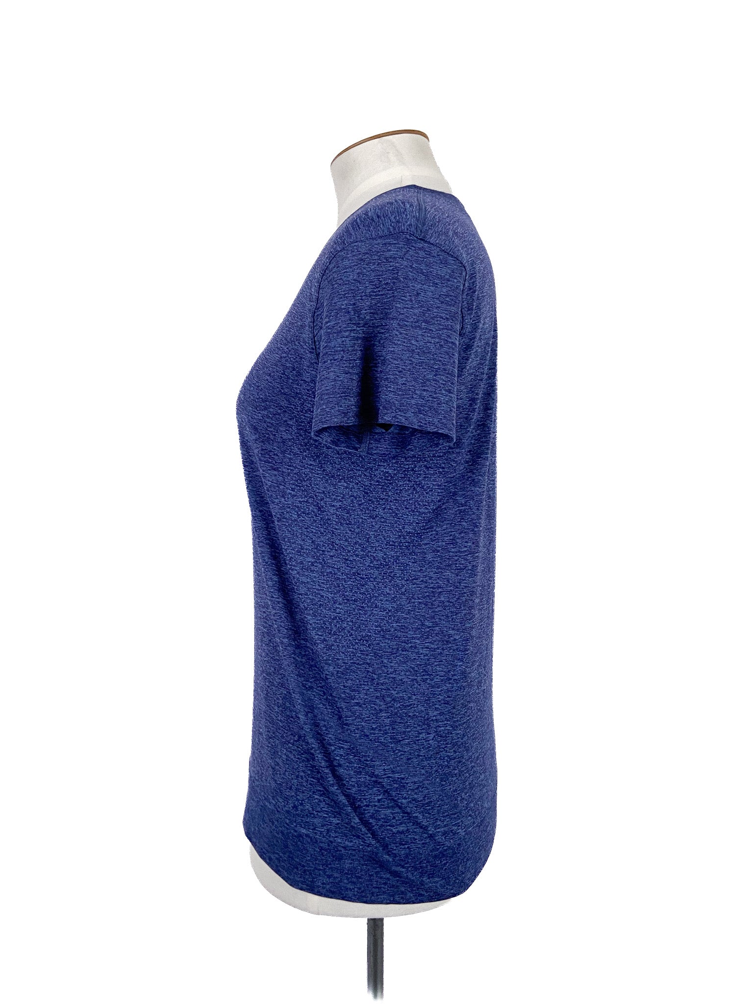Haut de sport bleu à manches courtes, léger et extensible, taille 12