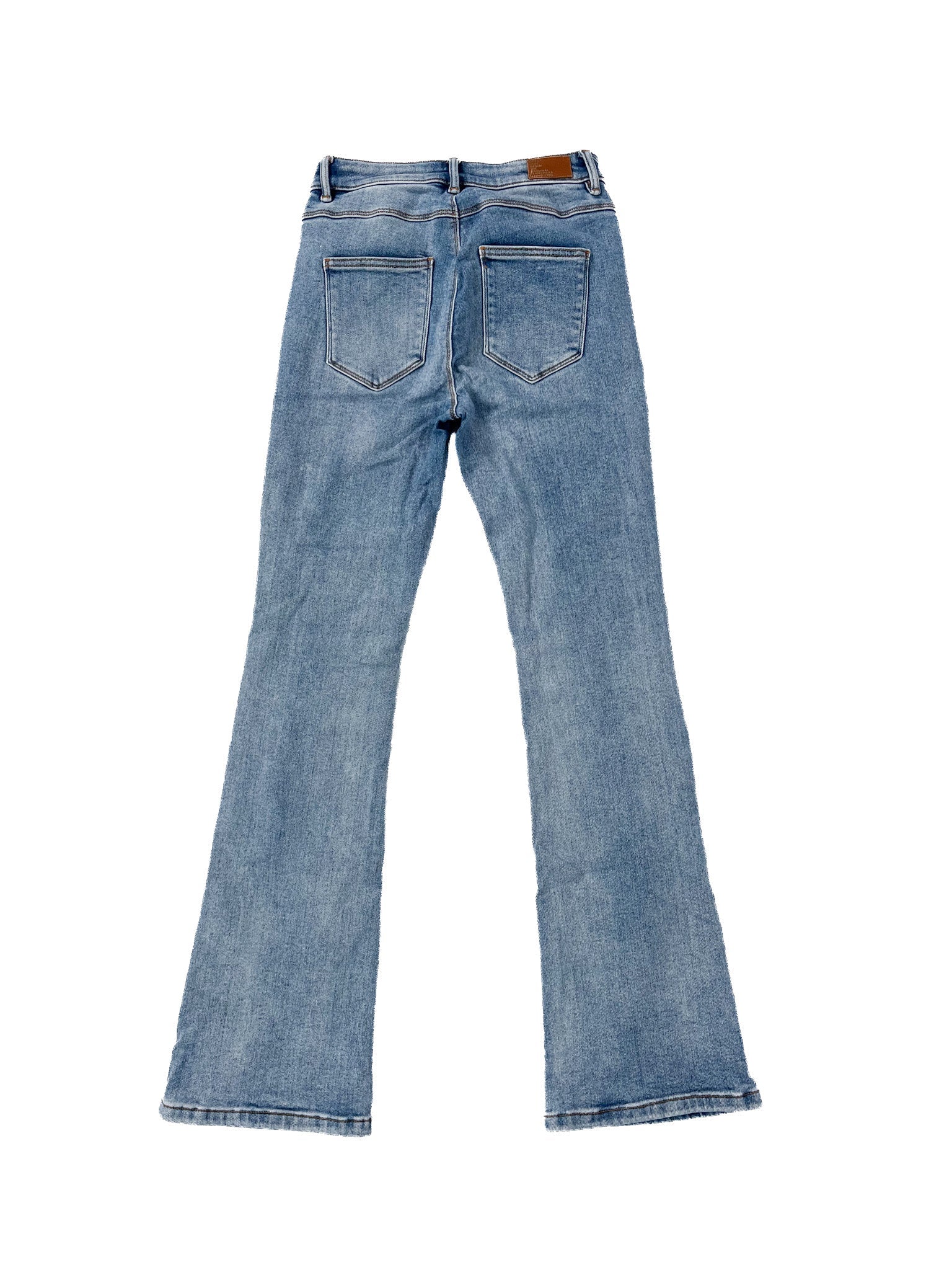 Jean évasé taille haute bleu, taille 36
