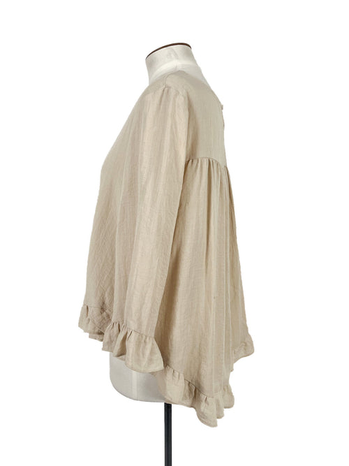 Chemisier beige taille 42