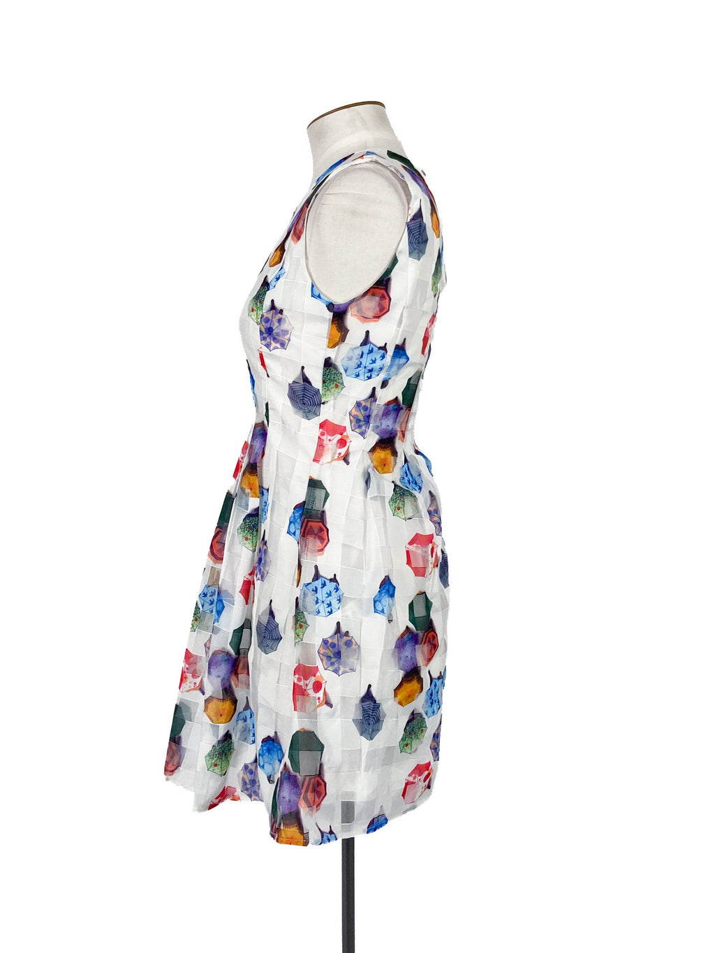 Robe courte sans manches blanche Taille 38 Décontractée Polyester Usage quotidien
