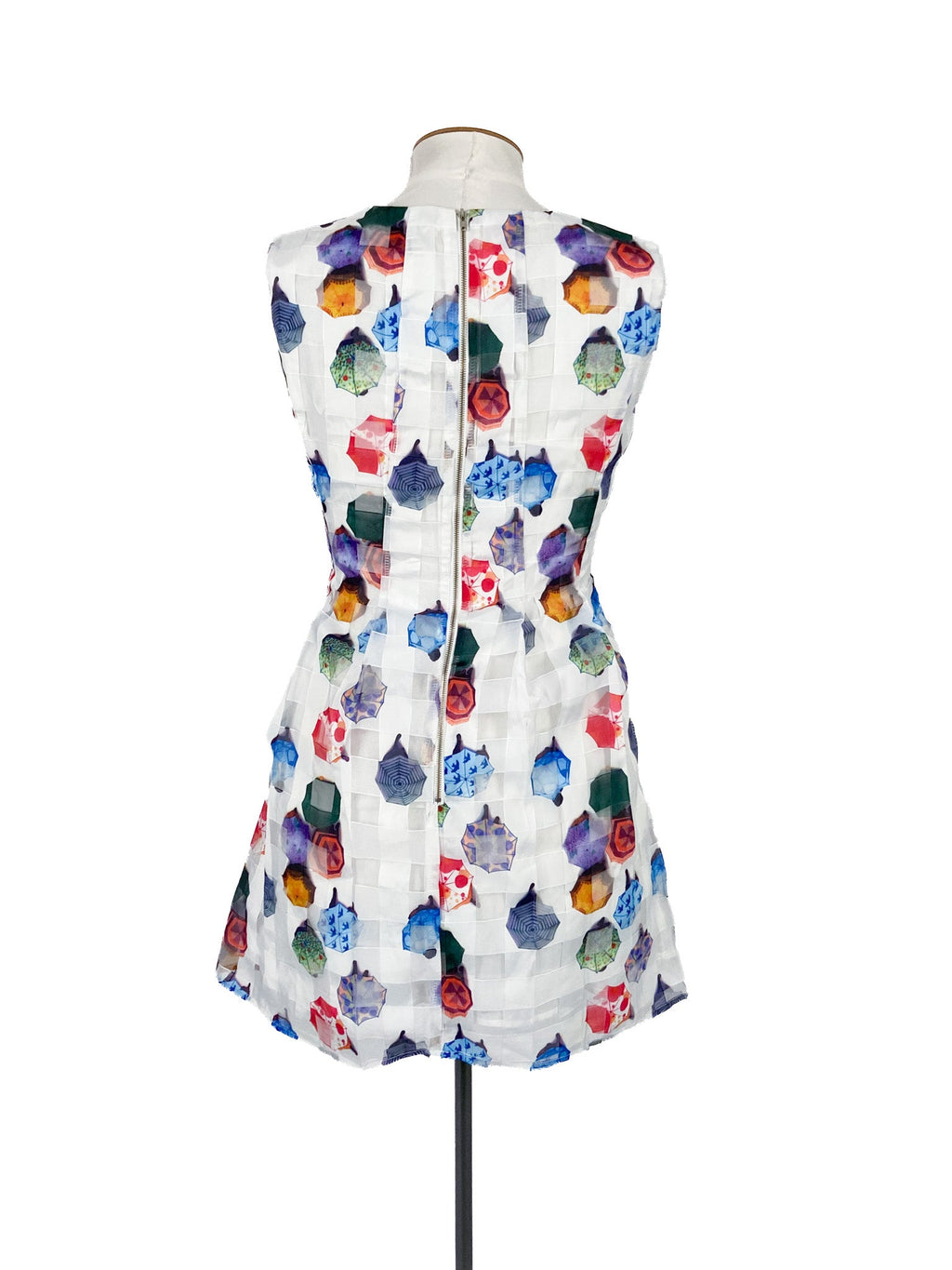 Robe courte sans manches blanche Taille 38 Décontractée Polyester Usage quotidien