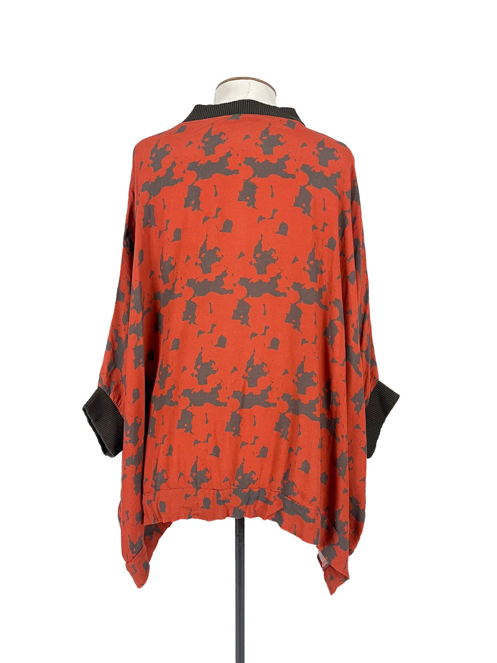 Veste courte à manches courtes orange pour femme, légère et décontractée, taille M