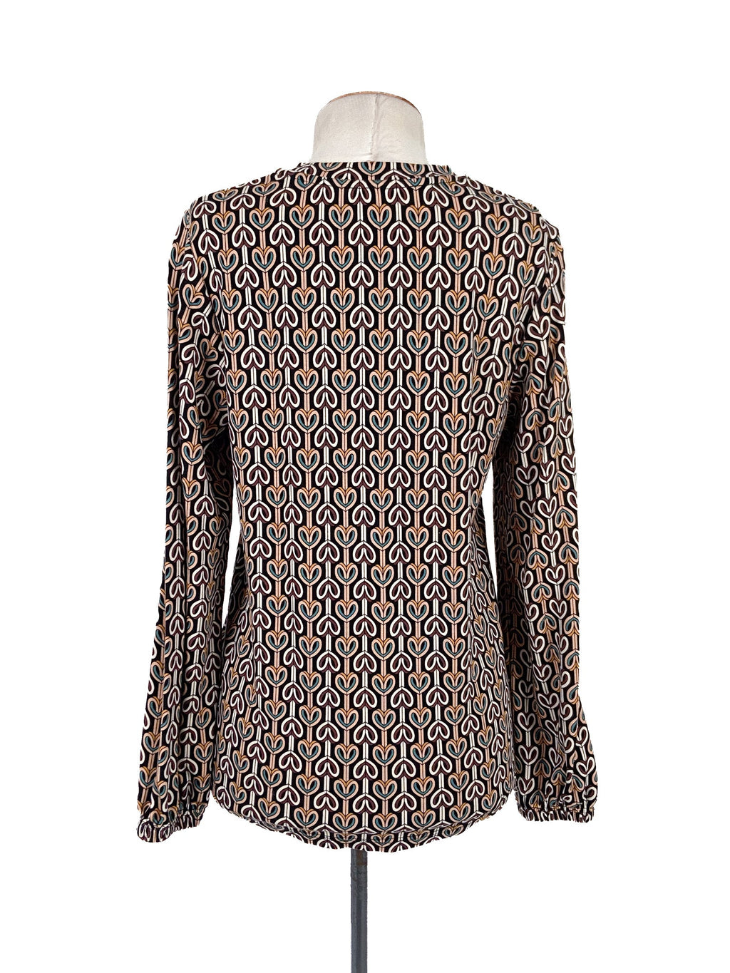 Haut extensible à manches longues multicolore Taille M