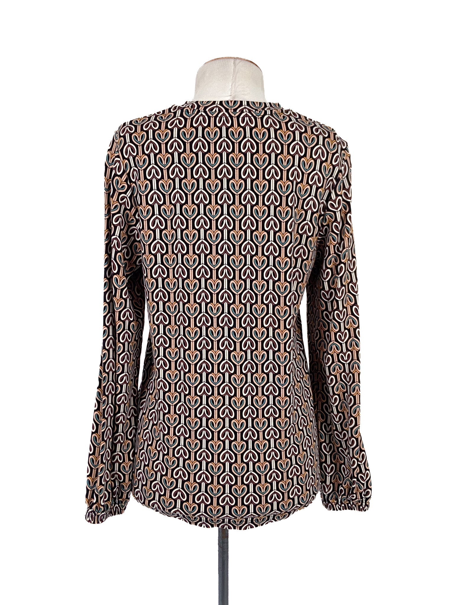 Haut extensible à manches longues multicolore Taille M