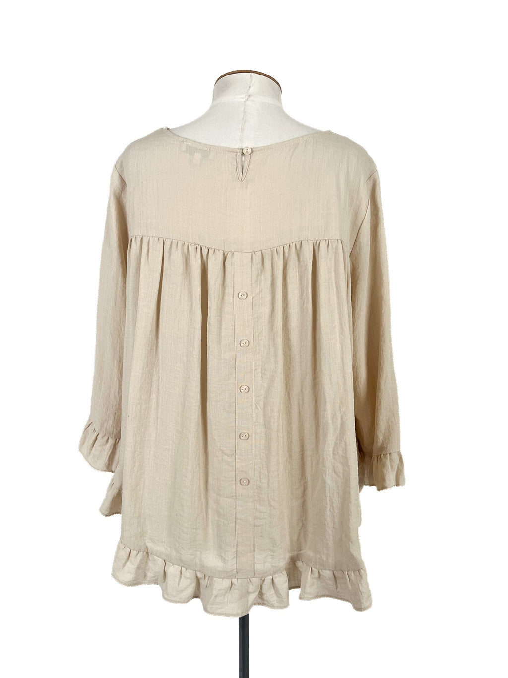 Chemisier beige taille 42