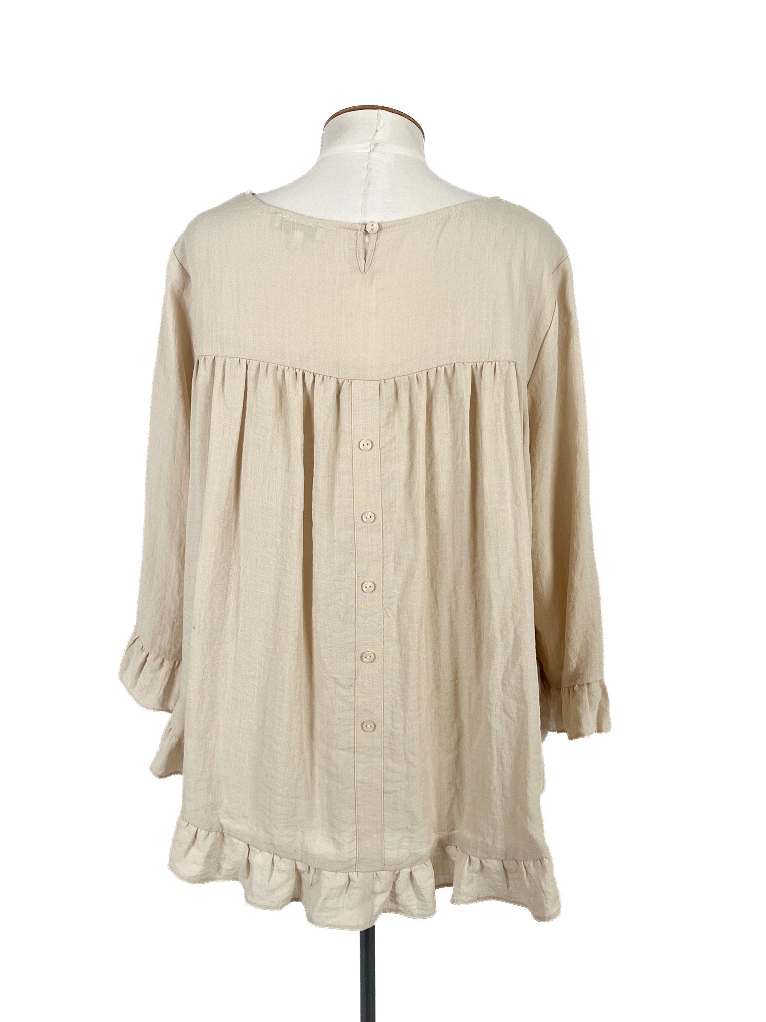 Chemisier beige taille 42