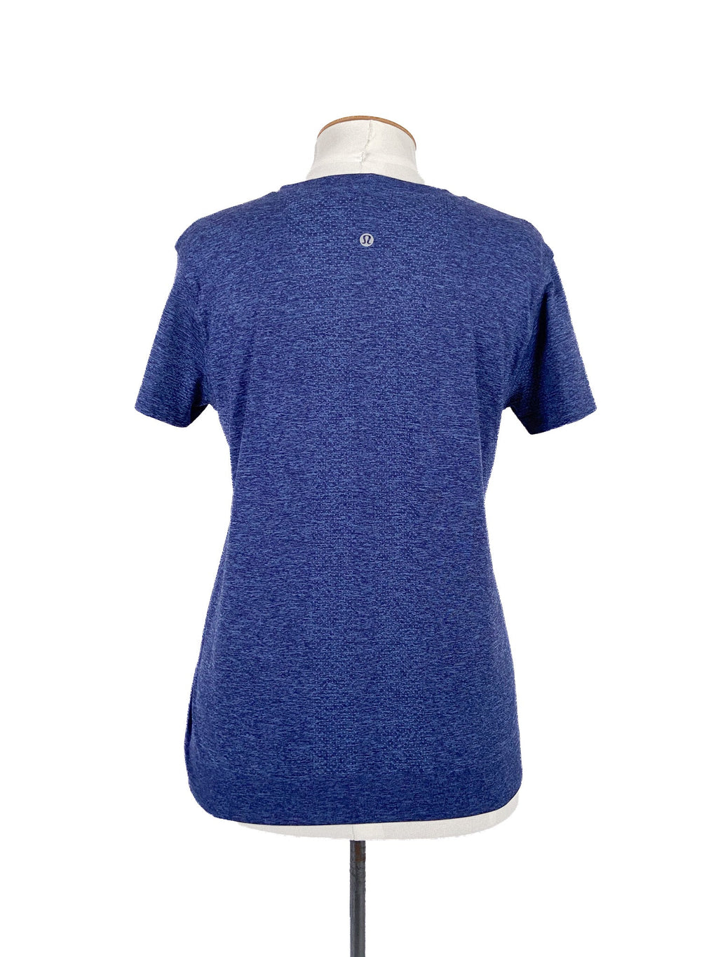 Haut de sport bleu à manches courtes, léger et extensible, taille 12